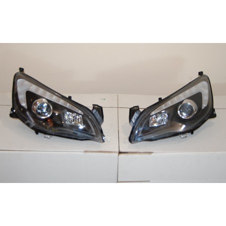 Faros Delanteros Luz De Dia Opel Astra J DRL Black