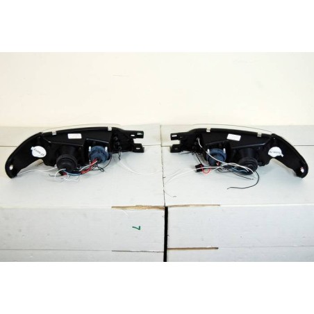 Set Of Headlamps Angel Eyes Subaru Impreza 1992-2002 Chromed