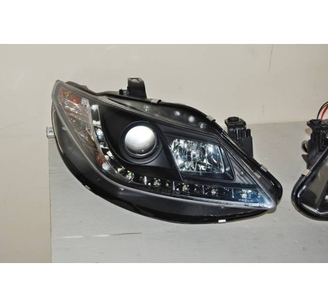 Set Of Headlamps Day Light Seat Ibiza 2009 6J Black