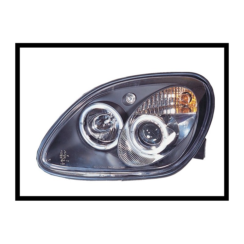 Faros Delanteros Ojos De Angel Mercedes SLK 96 Black