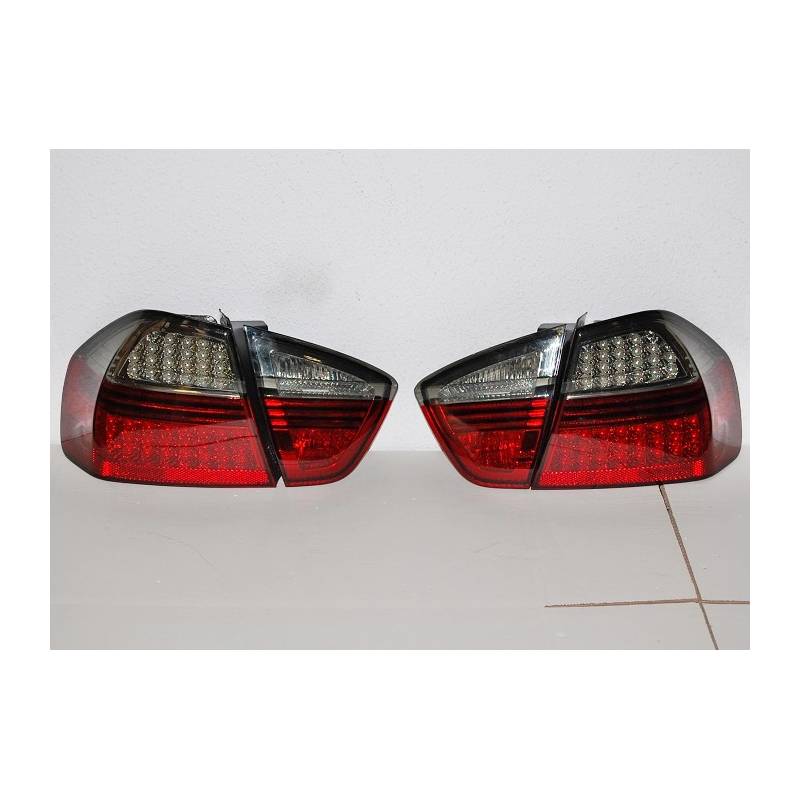 Set Of Rear Tail Lights BMW E90 2005 4Door Led Red/Smoked Bimar Tuning