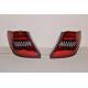 Set Of Rear Tail Lights Cardna Mercedes W204 2007-2012 Lightbar Red Smoked