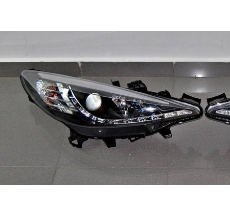 Fanali Day Light Peugoet 207 Nero