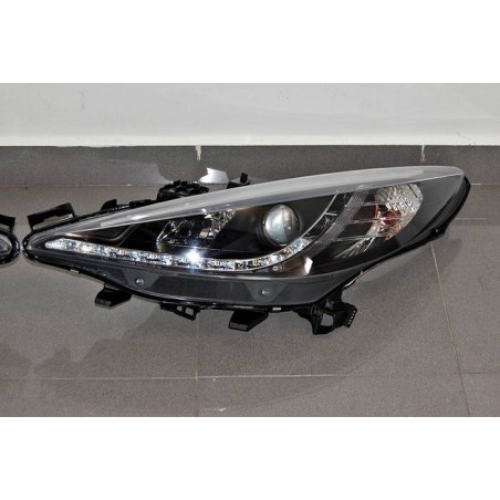 Fanali Day Light Peugoet 207 Nero