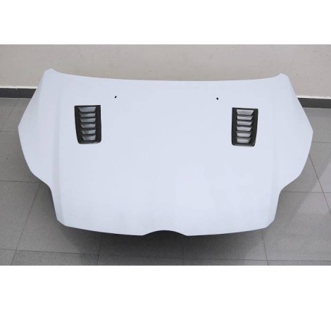 Fibreglass Bonnet Ford Focus RS 12, With Carbon Fibre Air Intake