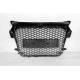 FRONT GRILL AUDI A1 2012-2015 LOOK RS1 BLACK