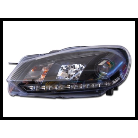 Fanali Day Light Volkswagen Golf 6 09-12 Black