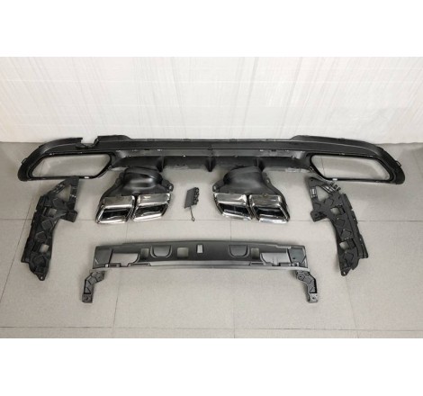 Rear Diffuser Mercedes W212 2014-2015 SW / 4D Look AMG E63