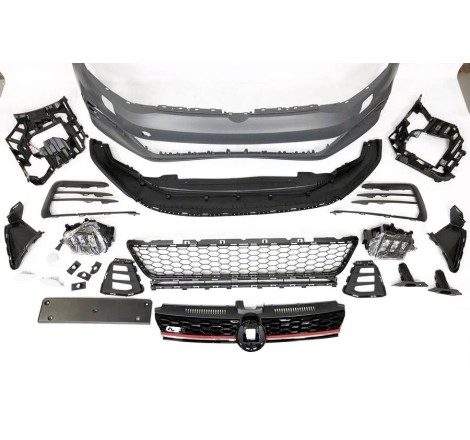 Front Bumper Volkswagen Golf 7.5 3/5D Facelift Look GTI