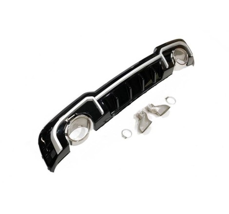 Difusor Trasero Audi A3 2016 Sportback Sline Look RS3 ABS