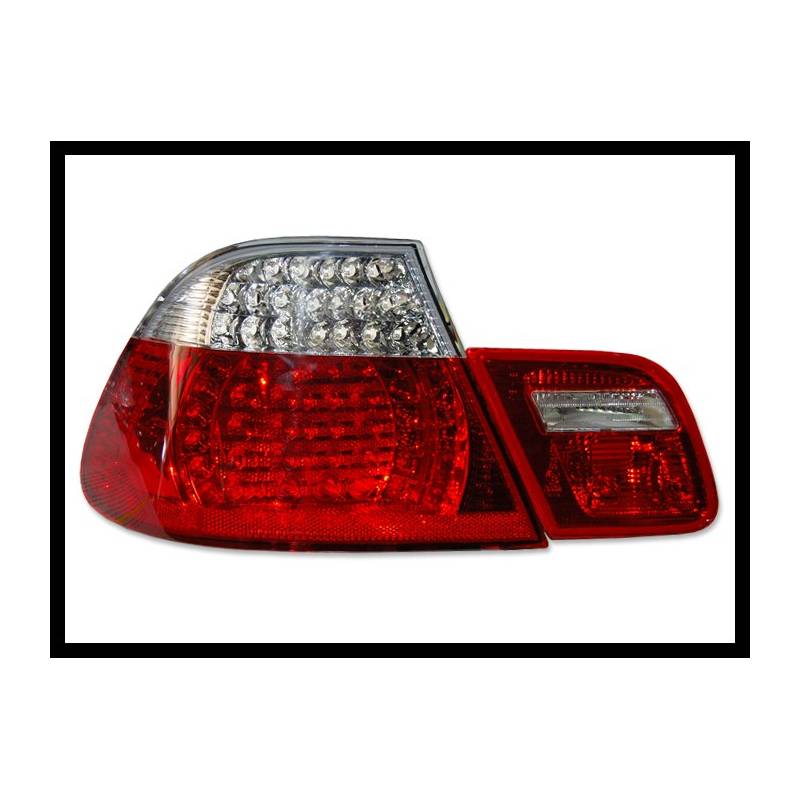 Set Of Rear Tail Lights BMW E46 20032005 2Door, Led Red Bimar Tuning
