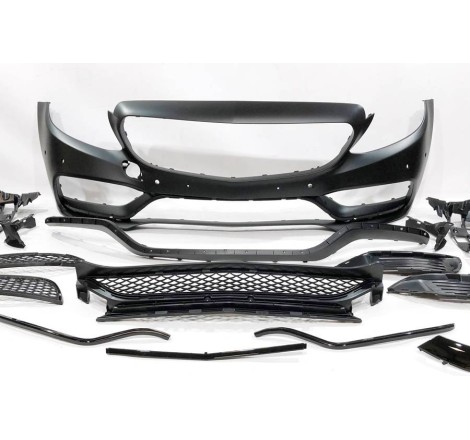 Paragolpes Delantero Mercedes W205 2014-2018 2P / 4P / SW look AMG C63