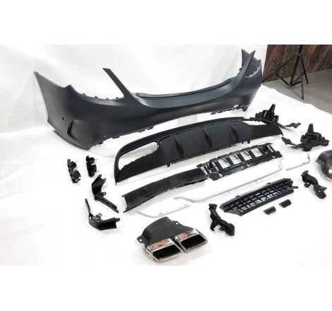 Rear Bumper Mercedes W205 2014-2018 4D Look C63