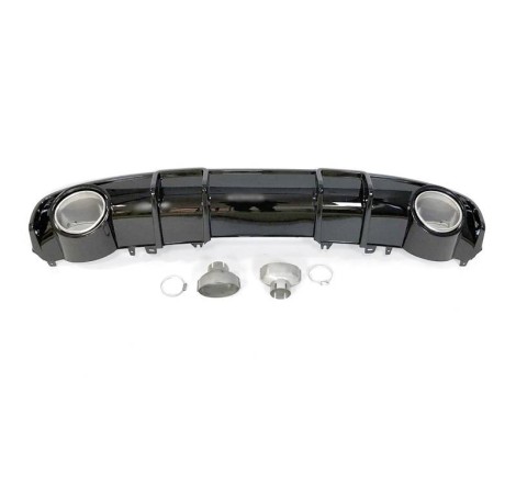 Difusor Trasero AUDI A4 B9 2016+ LOOK RS4 ABS