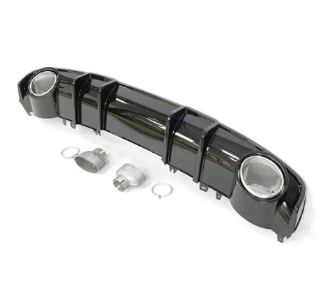 Difusor Trasero AUDI A4 B9 2016+ LOOK RS4 ABS