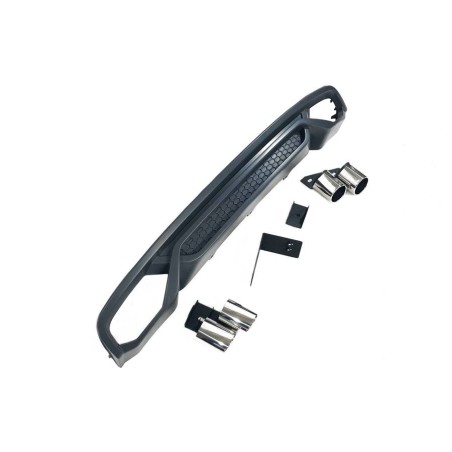 Rear diffuser AUDI A4 B8 LIMOUSINE / AVANT ABS