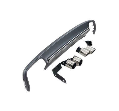 Rear diffuser AUDI A4 B8 LIMOUSINE / AVANT 2012-2015 ABS