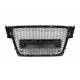 Front Grill Audi A4 Look RS4  B8 2009-2012 Black