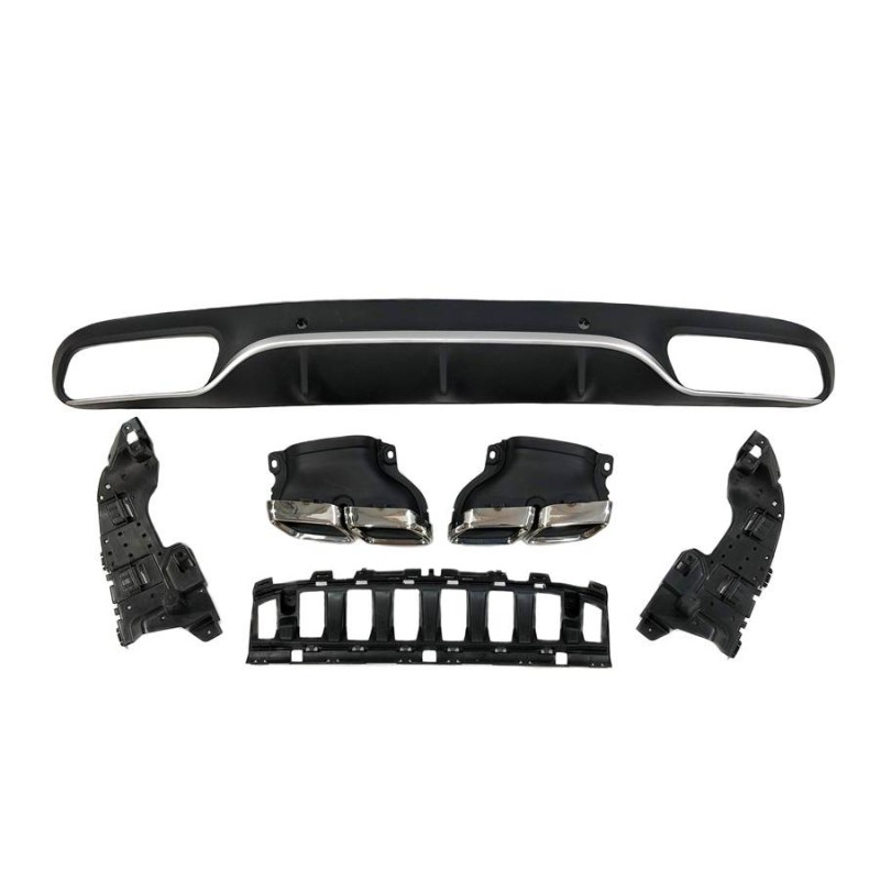 DIFUSOR TRASERO MERCEDES W205 2014-2018 COUPE AMG LOOK C63 ABS