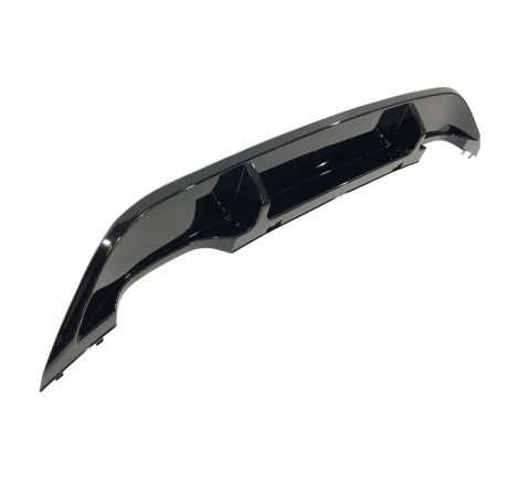 Difusor Trasero Volkswagen Golf 7 2013-2016 look R Negro Brillante