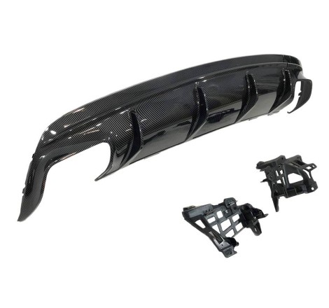 Difusor Trasero Mercedes CLA W117 16-18 4P/SW Look A45 Carbono