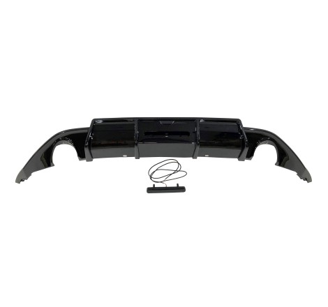 Difusor Trasero Volkswagen Golf 7 look TCR Negro Brillante