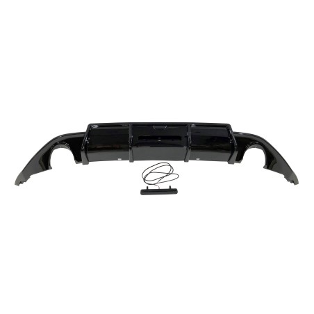 Difusor Trasero Volkswagen Golf 7 look TCR Negro Brillante