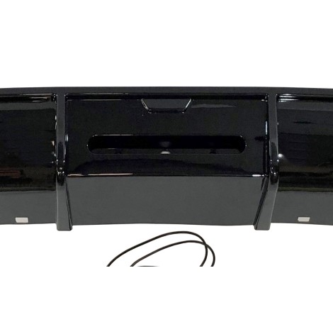 Difusor Trasero Volkswagen Golf 7 look TCR Negro Brillante
