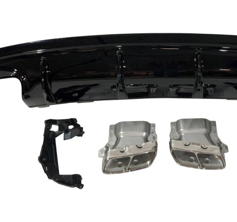 Difusor Trasero Mercedes CLA W117 2013-2015 4D/SW Style Facelift look A45