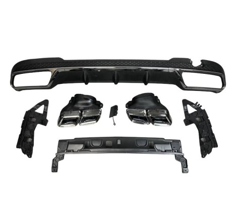 Rear Diffuser Mercedes W212 2014-2015 SW / 4D Look AMG E63