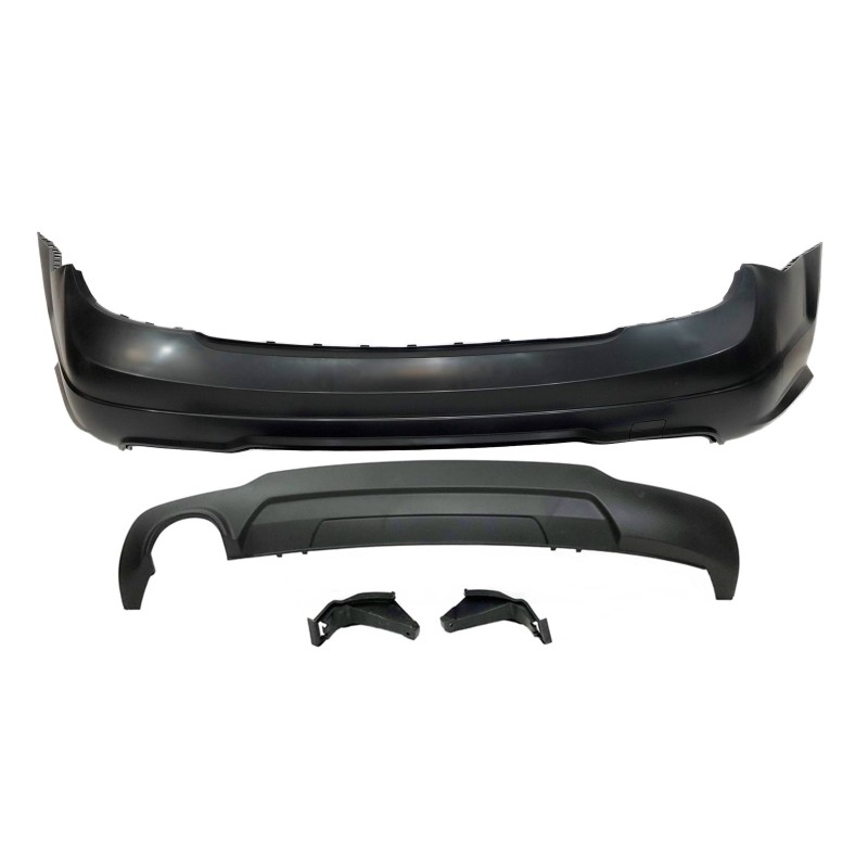 Paraurti Posteriore Mercedes W204 07-13 2-4P 1 Scarico Look AMG ABS