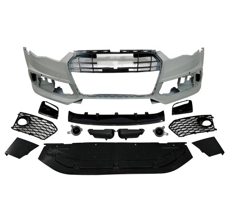 Front Bumper Audi A6 2015-2018 C7 Look RS6 Carbon