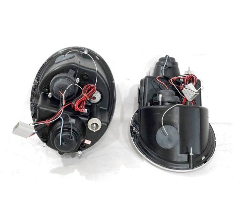 Faros Delanteros Ojos De Angel Mini '01/'05 R50 / R52 / R53 Black