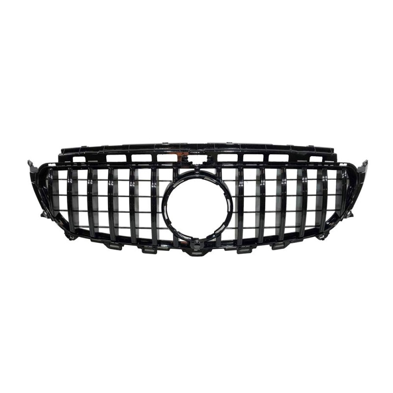 Front Grill Mercedes W213 Look GT Full Black Camera