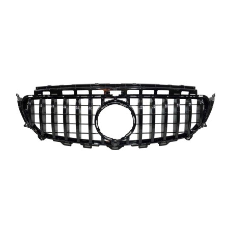 Front Grill Mercedes W213 Look GT Full Black Camera