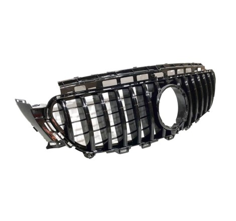 Front Grill Mercedes W213 Look GT Full Black Camera