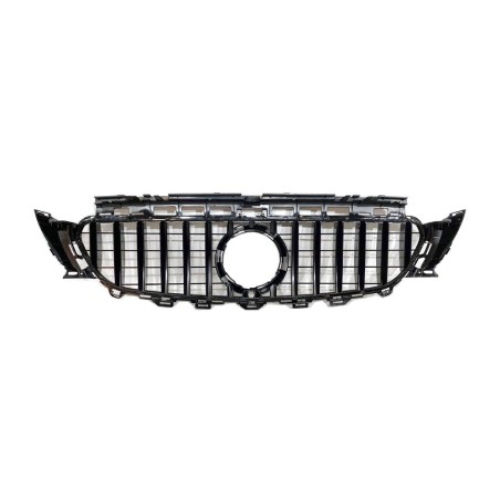 Front Grill Mercedes W213 Look GT Full Black Camera
