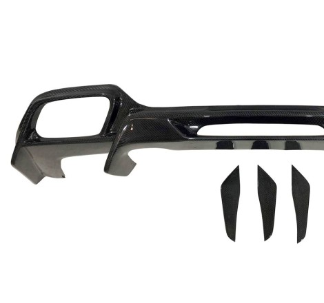 Difusor Trasero Mercedes R190 Coupe Look AMG GT Carbono