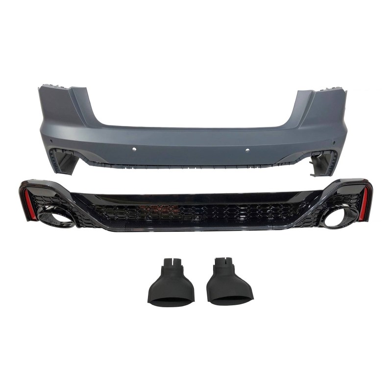 Rear Bumper Audi A6 C8 Look RS6