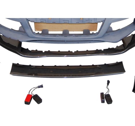 Front Bumper Audi TT 06-14 8J Look RS Spoiler Look Carbon Fiber