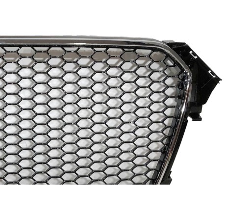 Front Grill Audi A4 2013-2016 Look RS Black chromed