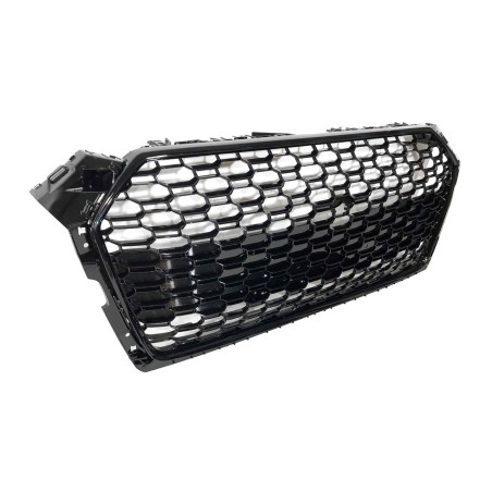 Parrilla Audi A5 18-20 Look RS5 Negro brillante Cámara