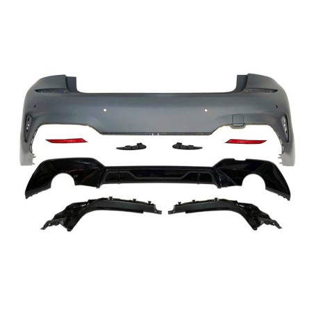 Paragolpes Trasero BMW G20 Look MPerformance Brillante Negro