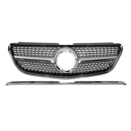 Front Grill Mercedes Vito W447 2022+ Look Diamond