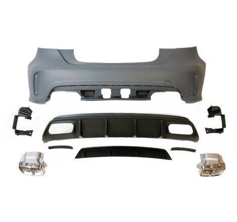 Paragolpes Trasero Mercedes W176 2012-2018 A45 Look AMG Sensores