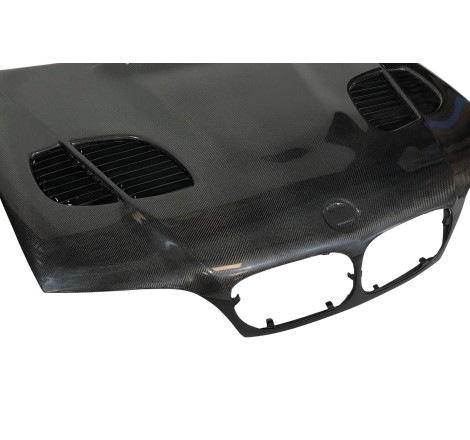 Cofano Carbonio BMW E46 '02-06 2P. Look M3 GTR C/T