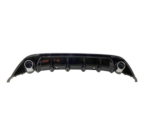 Difusor Trasero Volkswagen Golf 7 Look TCR Negro Brillante