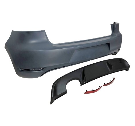 Paragolpes Trasero Volkswagen Golf 6 Look GTI 1 Salida ABS