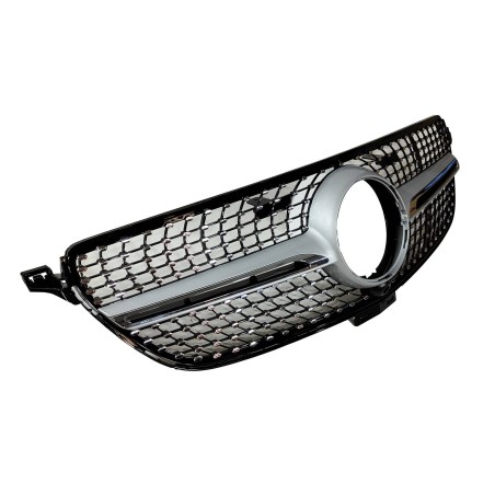Front Grill Mercedes GLE Coupe C292 (2015-2018) GLE W166 SUV (2015-2018) Look Diamond Camera Chromed