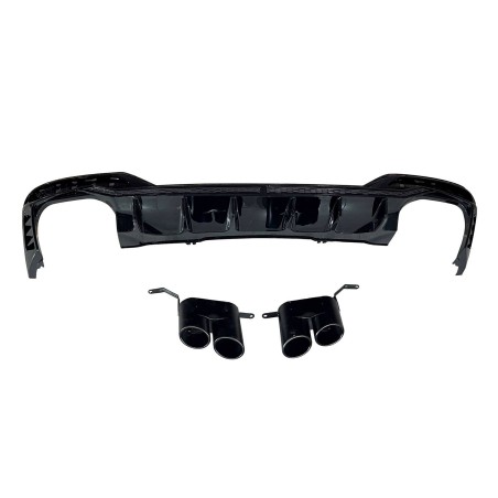 Rear Diffuser Audi A4 2020+ Look RS4 Black